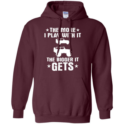Jeep Lovers T-shirt The More I Play With It The Bigger It Get Maroon