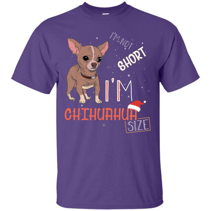 I'm Not Short I'm Chihuahua Size Funny Dogs Lover Shirt Purple
