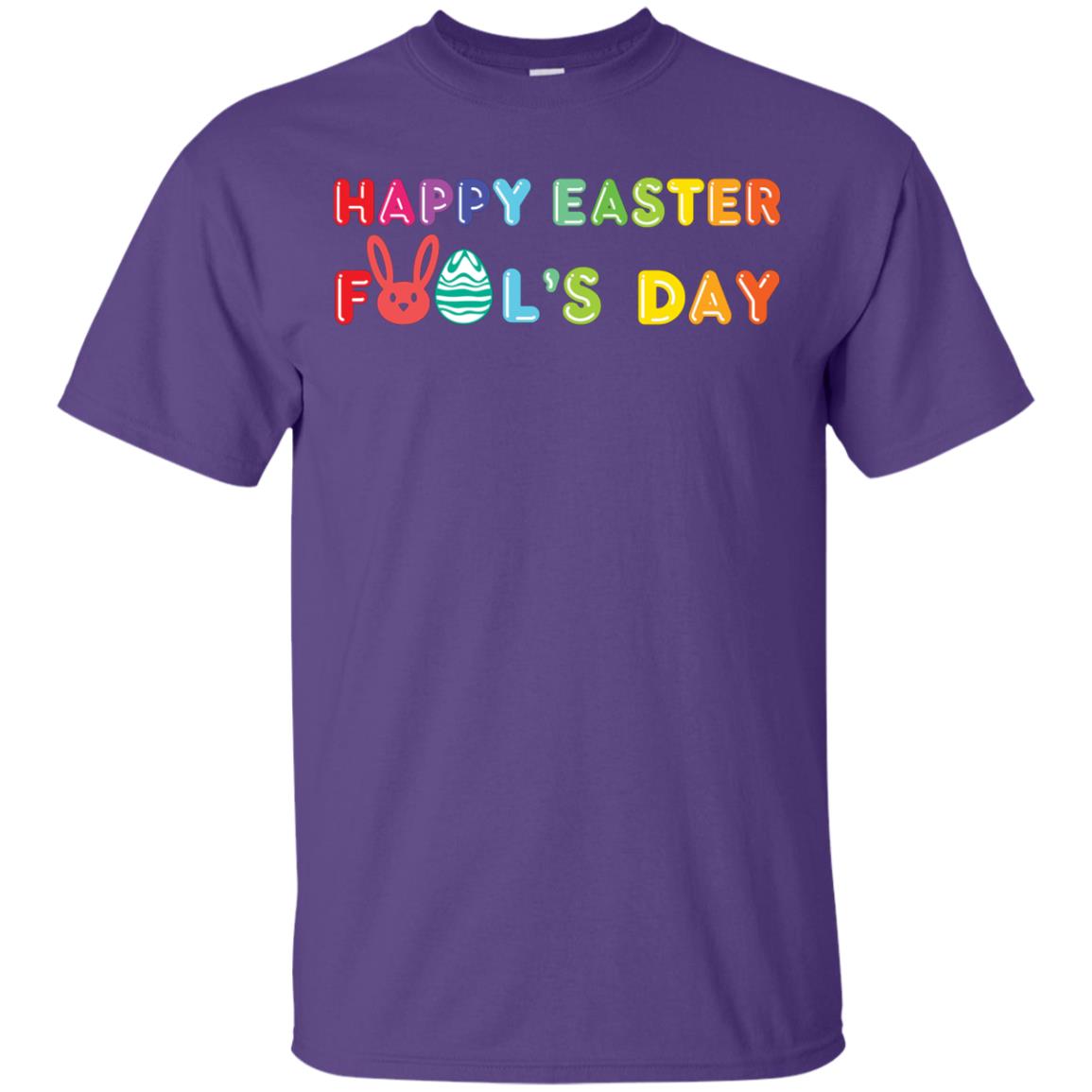 Happy Easter Fool’s Day T-shirt For Easter Holiday Purple