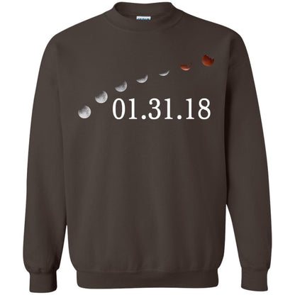 Usa Total Lunar Eclipse On January 31, 2018 T-shirt Dark Chocolate