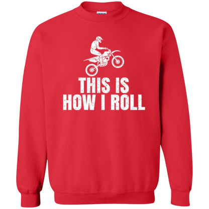 Dirt Bike Rider T-shirt This Is How I Roll Red
