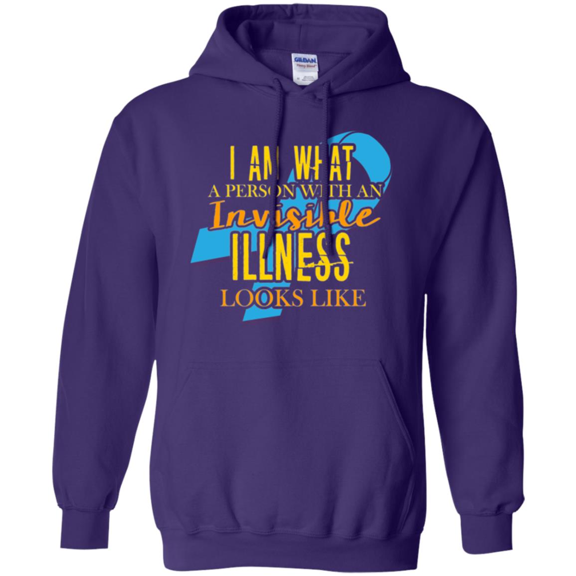 Autism T-shirt I Am What A Person With An Invinsible Illness Looks Like Purple