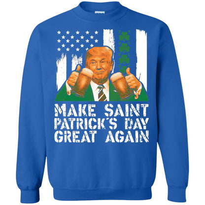 Make St Patrick_s Day Great Again Funny Trump T-shirt Royal