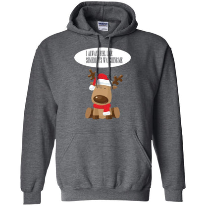 Christmas T-shirt I Always Feel Like Somebody's Watching Me Dark Heather