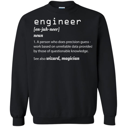 A Person Who Does Precision Guess Work Based On Engineer T-shirt Black