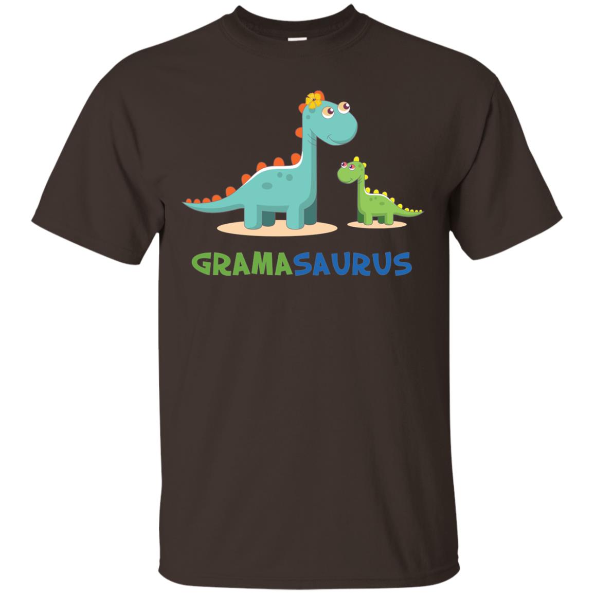 Gramasaurus Grandmom Grandma Shirt Dark Chocolate