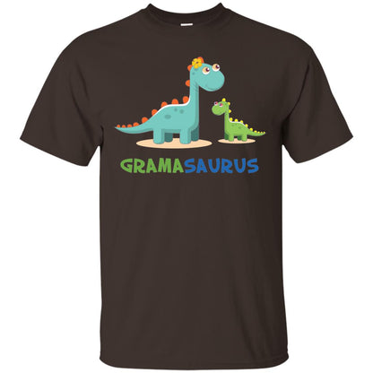 Gramasaurus Grandmom Grandma Shirt Dark Chocolate
