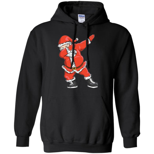 Funny Christmas T-shirt Dabbing Santa Claus Black