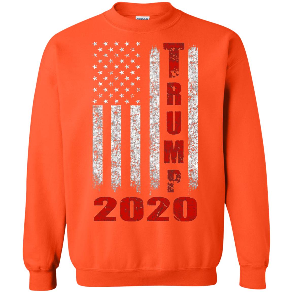 American Flag Vintage Design Trump 2020 T-shirt Orange