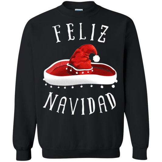 Christmas T-shirt Mexico Feliz Navidad Black