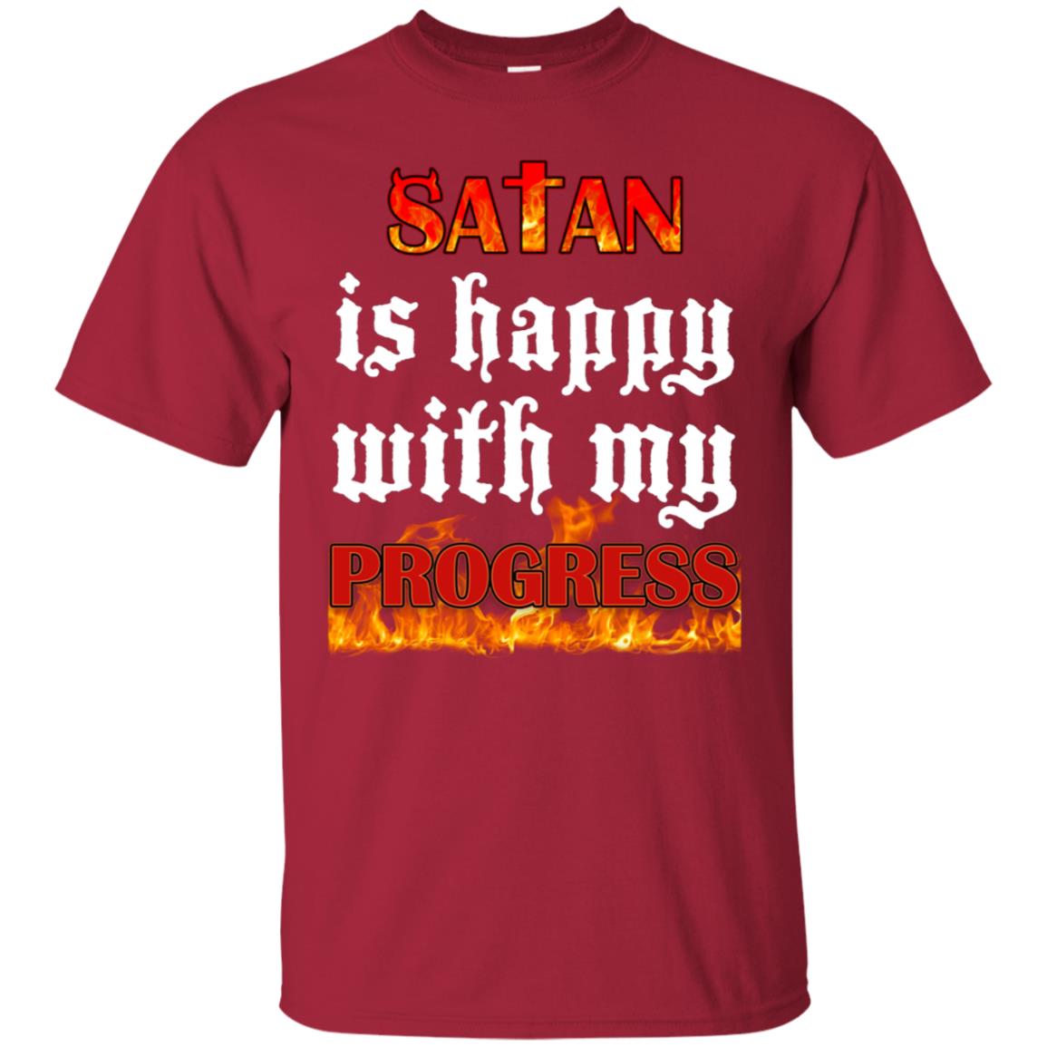 Santa Is Happy With My Progress Shirt Cardinal