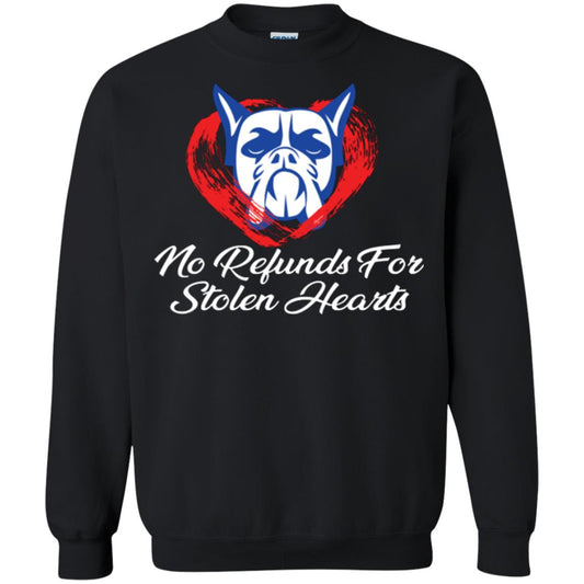 Dog Lover T-shirt No Refunds For Stolen Hearts Black
