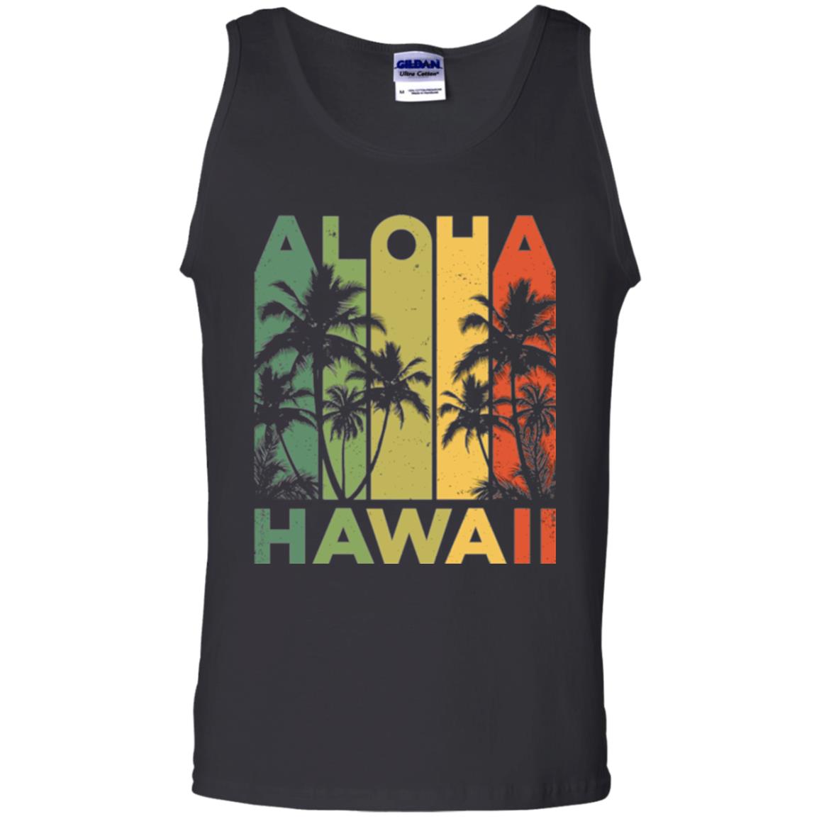 Vintage Hawaiian Islands T-shirt Black