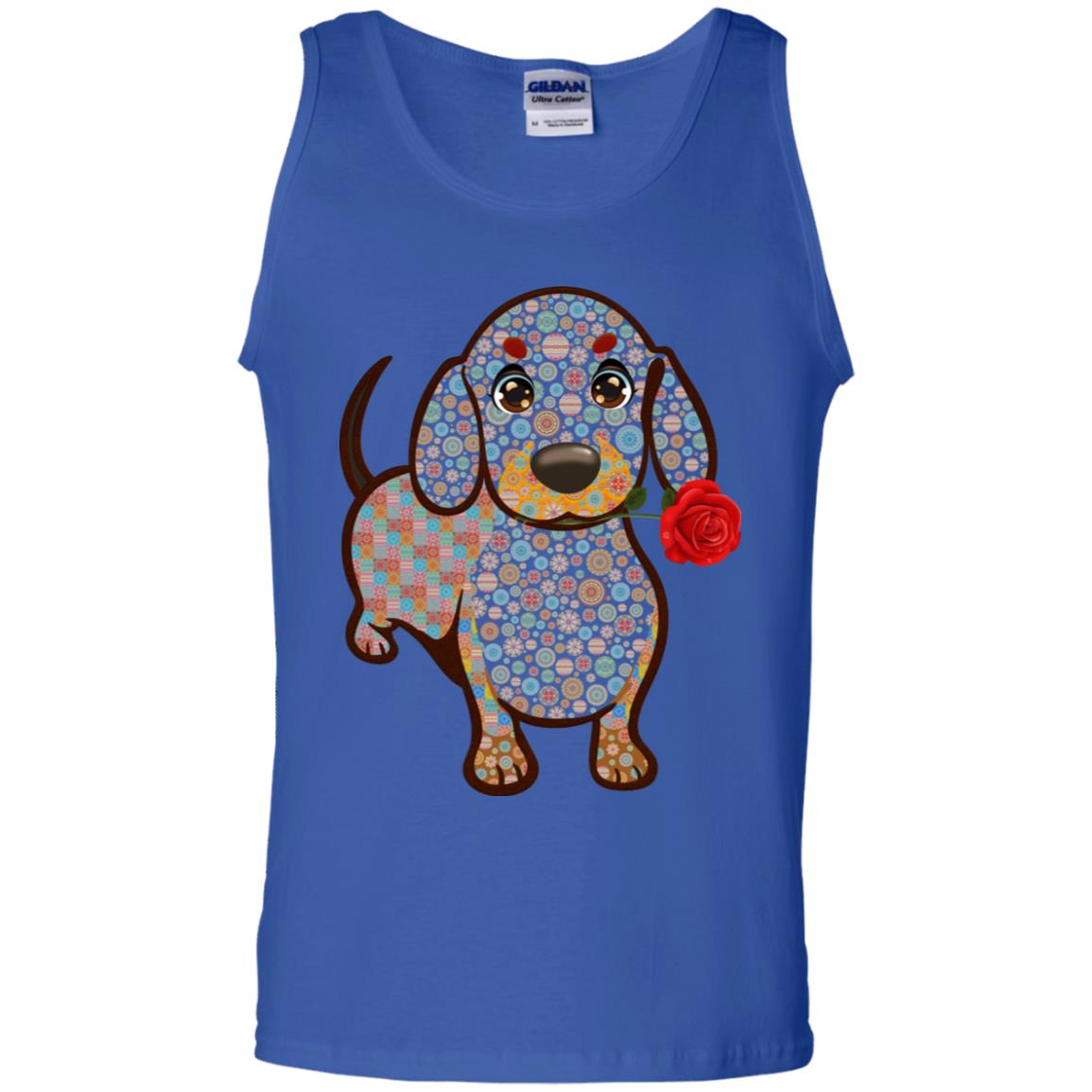 Dachshund Quilts Idea Gift Shirt For Mens Womens Royal