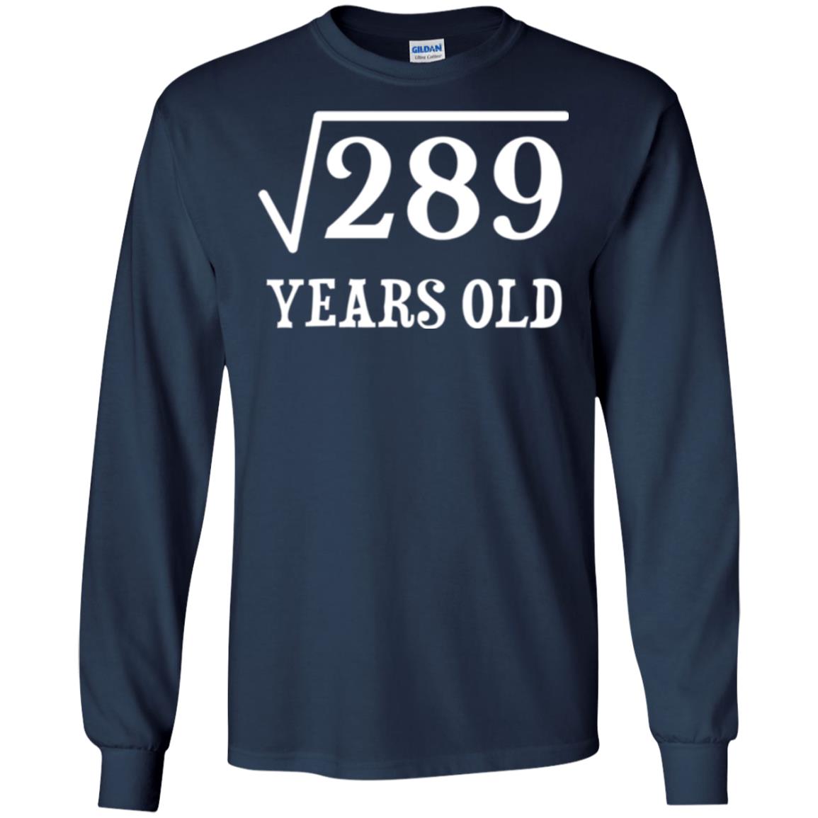 Brithday T-shirt Square Root Of 289 Navy