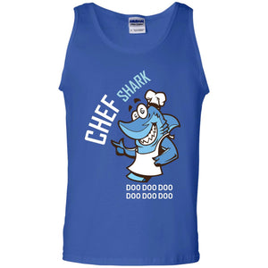 Chef Shark Doo Doo Doo Shirt For CookerG220 Gildan 100% Cotton Tank Top