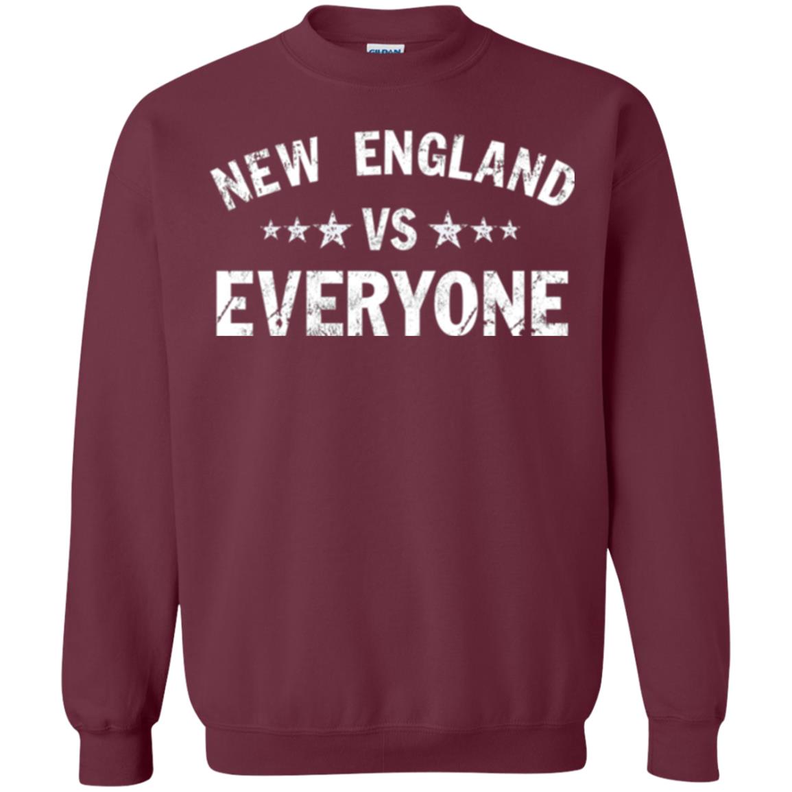 New England Vs Everyone T- Shirt Maroon