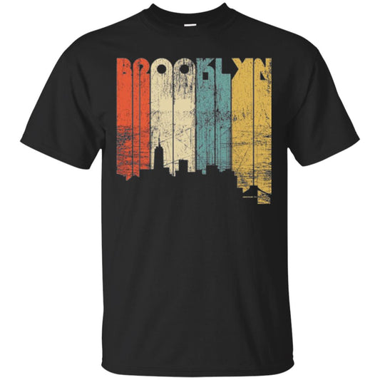 Brooklyn City New York State Vintage T-shirt Black