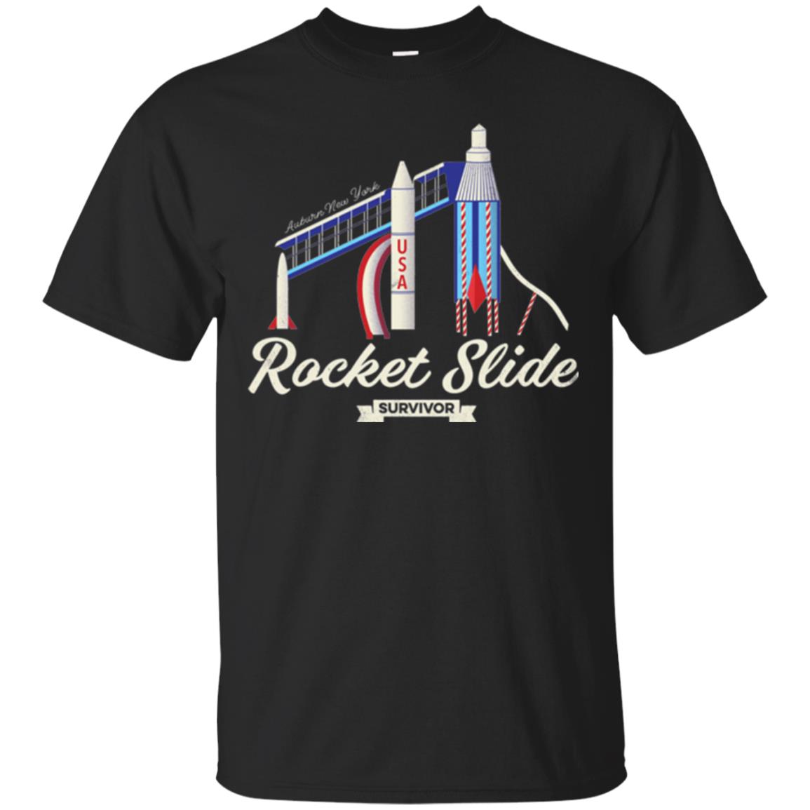 I Survived The Rocket Slide T-shirt Black