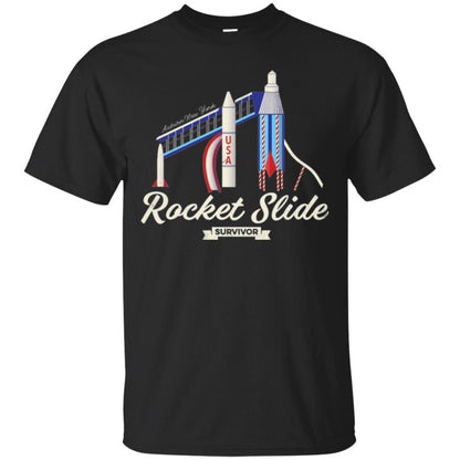 I Survived The Rocket Slide T-shirt Black