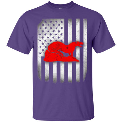 Mongoose Flag Of United States T-shirt Purple