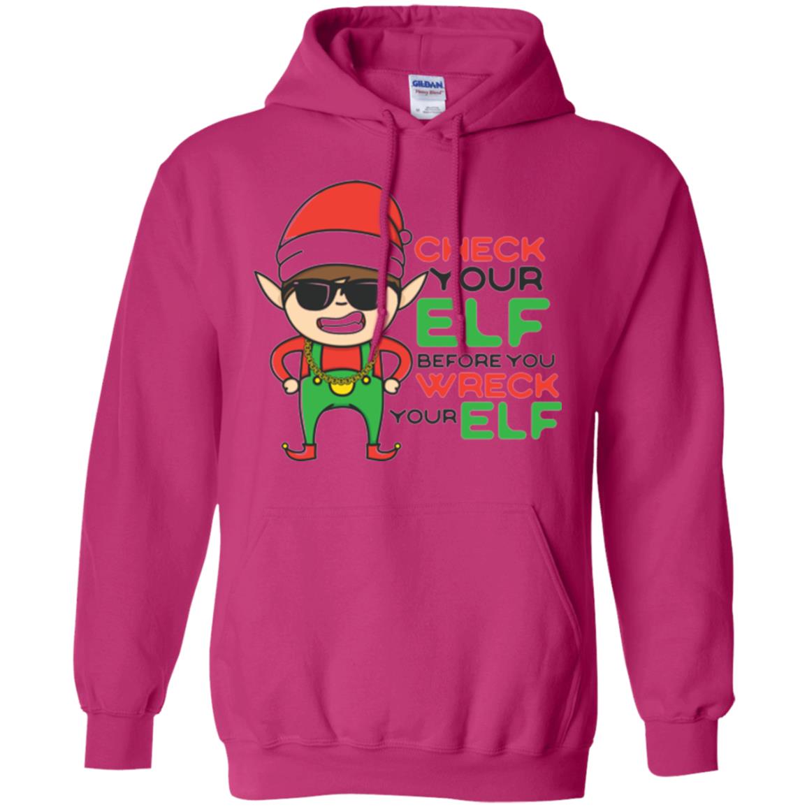 Christmas T-shirt Check Your Elf Before You Wreck Your Elf Heliconia