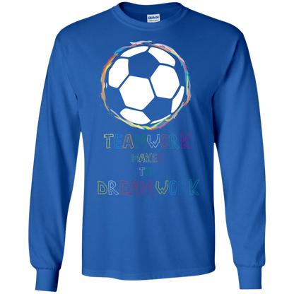 Soccer T-shirt Teamwork Makes The Dreamwork Royal