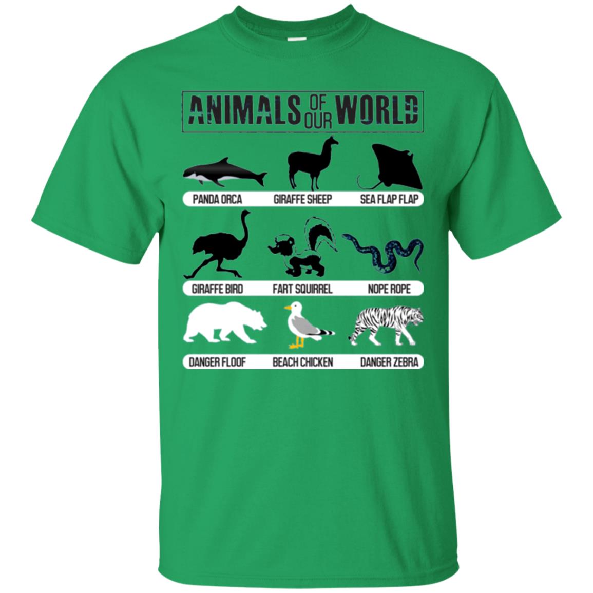 Save Animals Of Our World T-shirt Irish Green