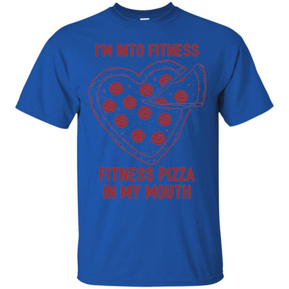 Pizza Lover T-shirt Fitness Pizza In My Mouth Royal