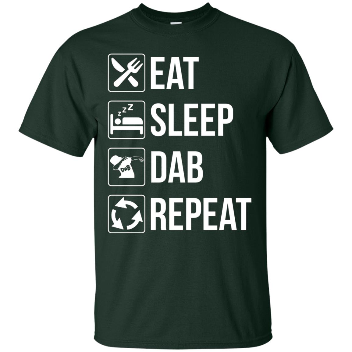 Funny Eat Sleep Dab Repeat T-shirt Forest