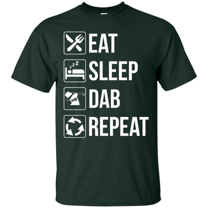 Funny Eat Sleep Dab Repeat T-shirt Forest
