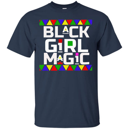 Black Girl Magic Black History African Pride T-shirt Navy
