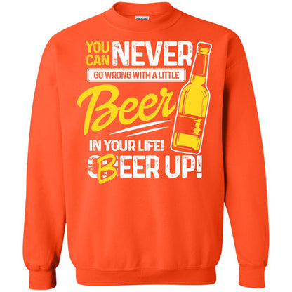 You Can Never Go Wrong With A Little Beer In Your Life Rock On Everyone Orange