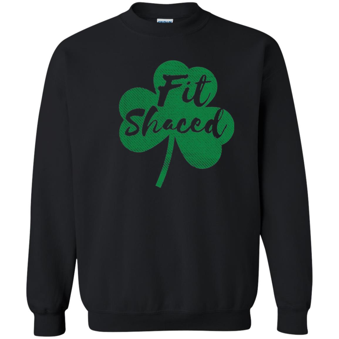 St Patricks Day T-shirt Drinking Fit Shaced Black