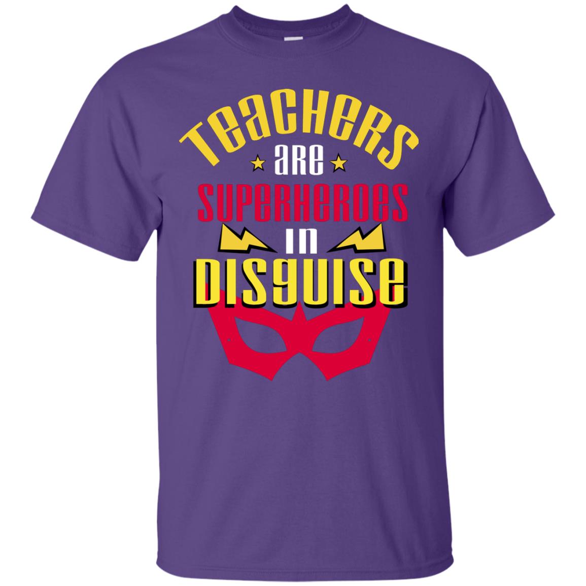 Teachers Are Superheroes In Disguise Movie Fan T-shirt Purple