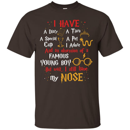 I Have A Diary, A Tiara, A Special Cup, A Pet I Adore And An Obsession Of A Famous Young Boy Harry Potter Fan T-shirtG200 Gildan Ultra Cotton T-Shirt