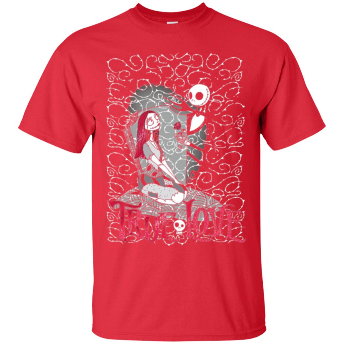 Disney Nightmare Before Christmas True Love Halloween T-shirt Red
