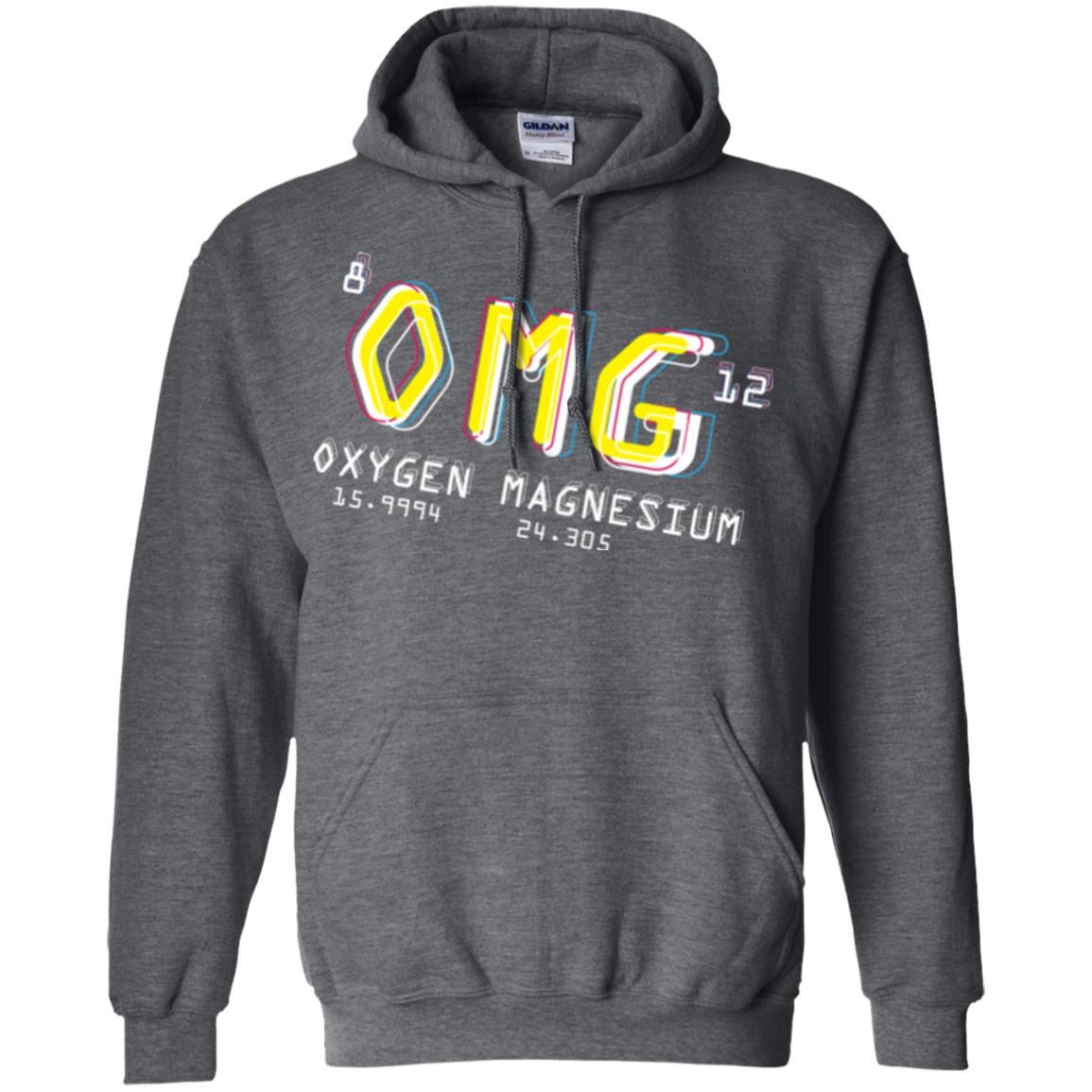 Funny Science Class T-shirt Omg Oxygen Magnesium Dark Heather