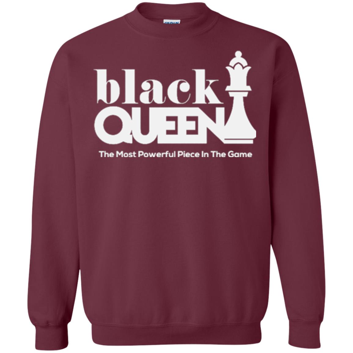 Black Queen The Most Powerful Piece In The Game Proud Black Woman T-shirt Maroon