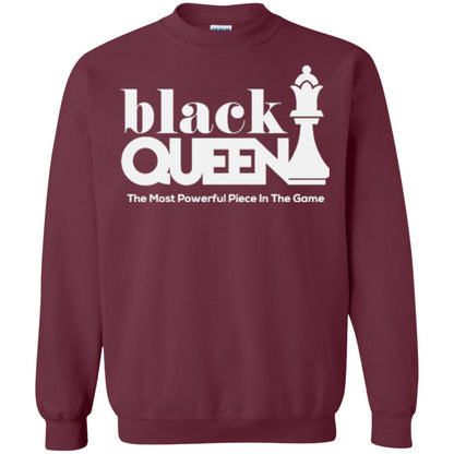 Black Queen The Most Powerful Piece In The Game Proud Black Woman T-shirt Maroon