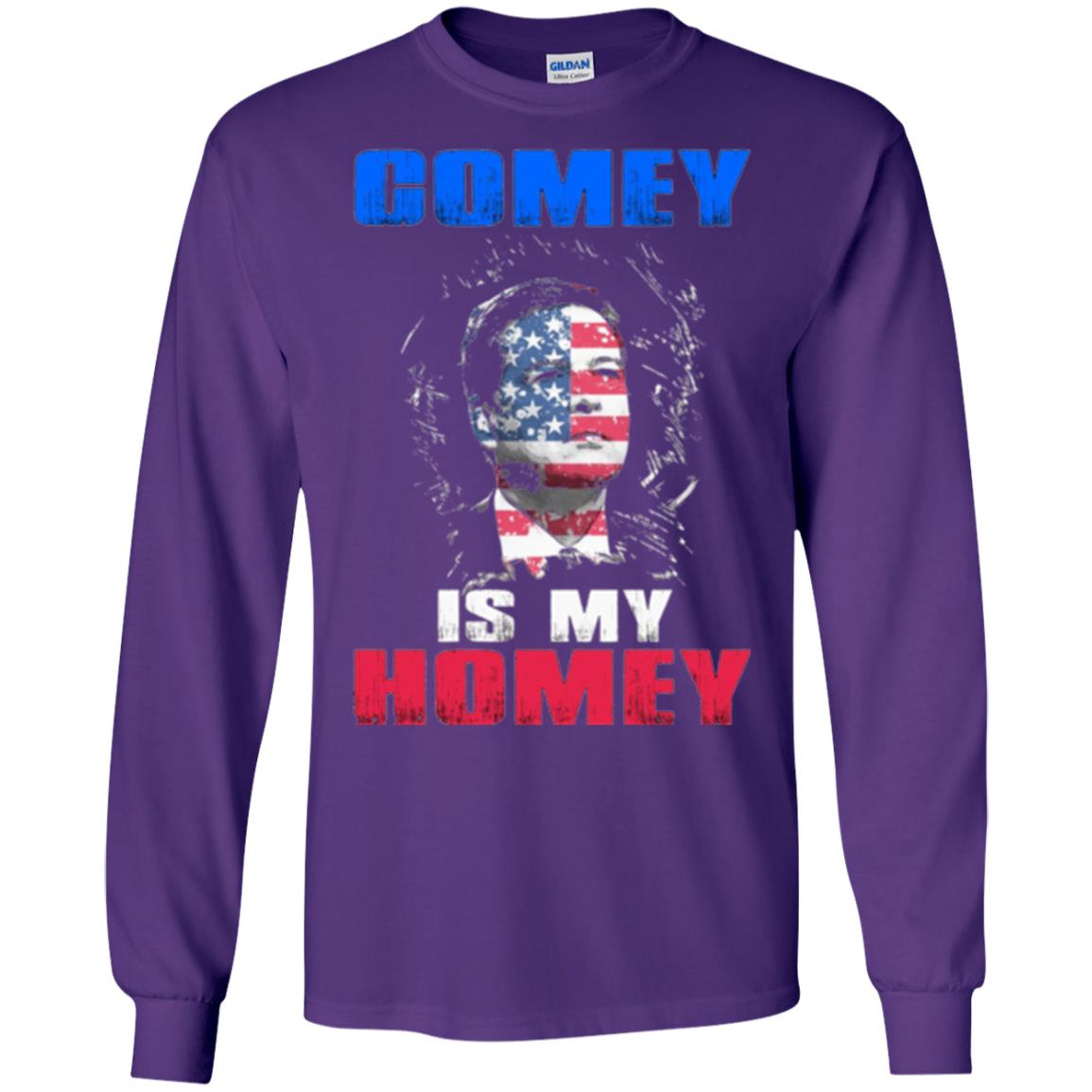 Fbi Director T-shirt Comey Is My Homey T-shirt Purple