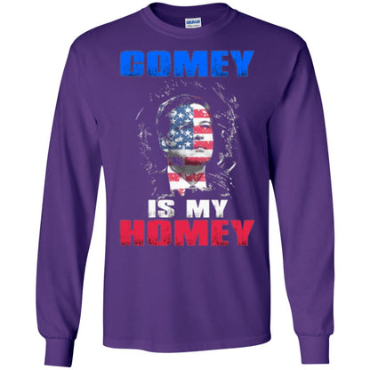 Fbi Director T-shirt Comey Is My Homey T-shirt Purple