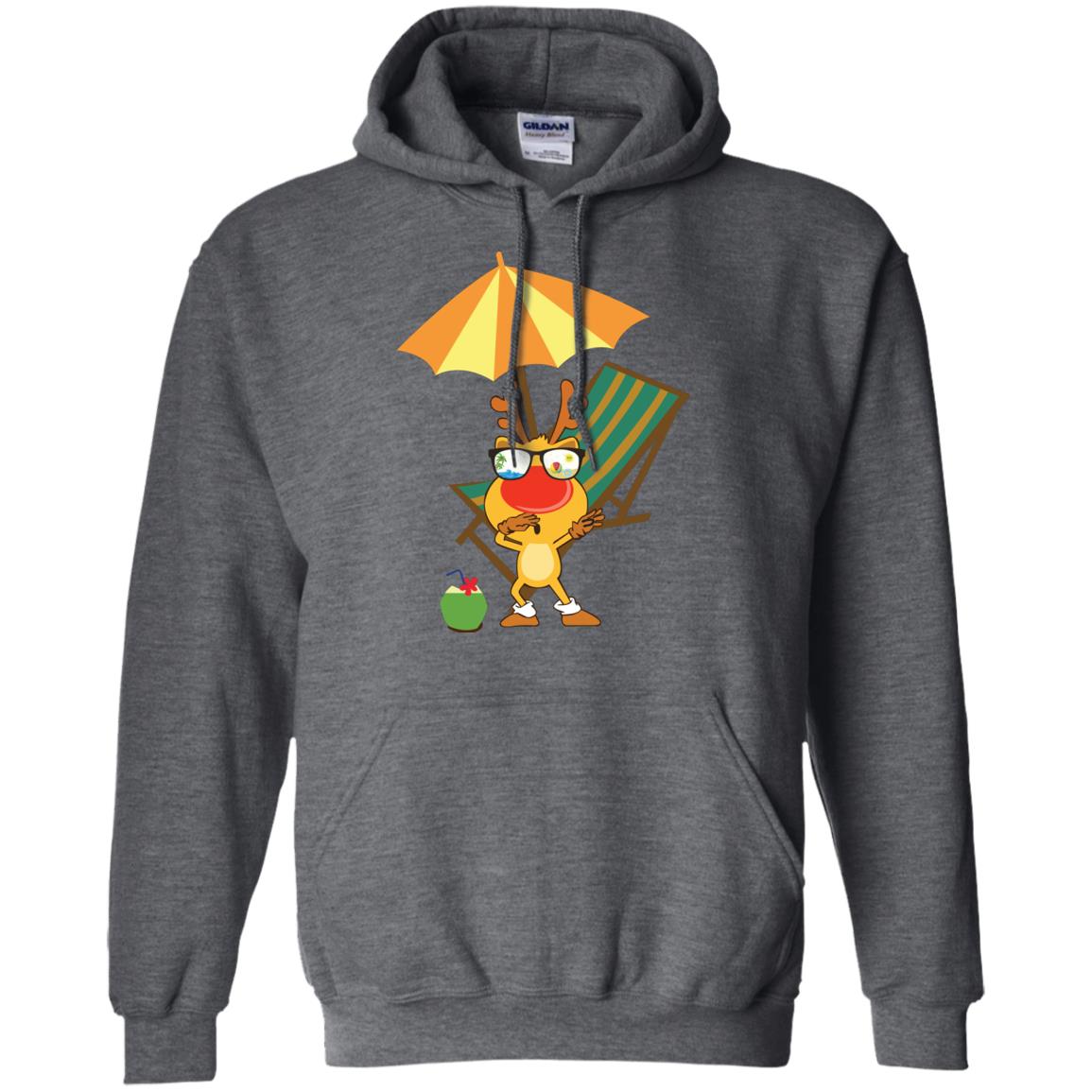 Dabbing Reindeer With Sunglasses Celebrate Xmas In July 2018 Shirt Dark Heather