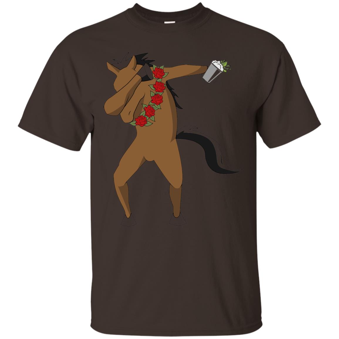 Derby Party 2018 Funny Dabbing Horse Shirt Dark Chocolate