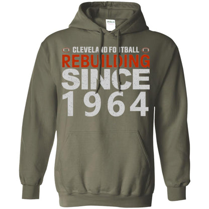 Football T-shirt Cleveland Football Rebuilding Since 1964 Military Green