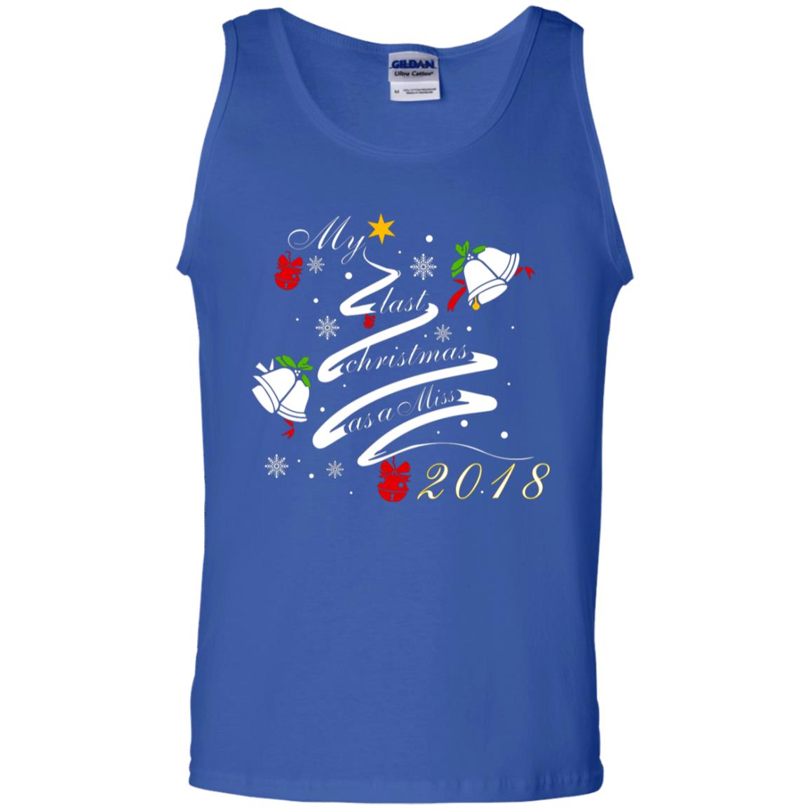 My Last Christmas As A Miss 2018 X-mas Shirt For Married Womens Royal