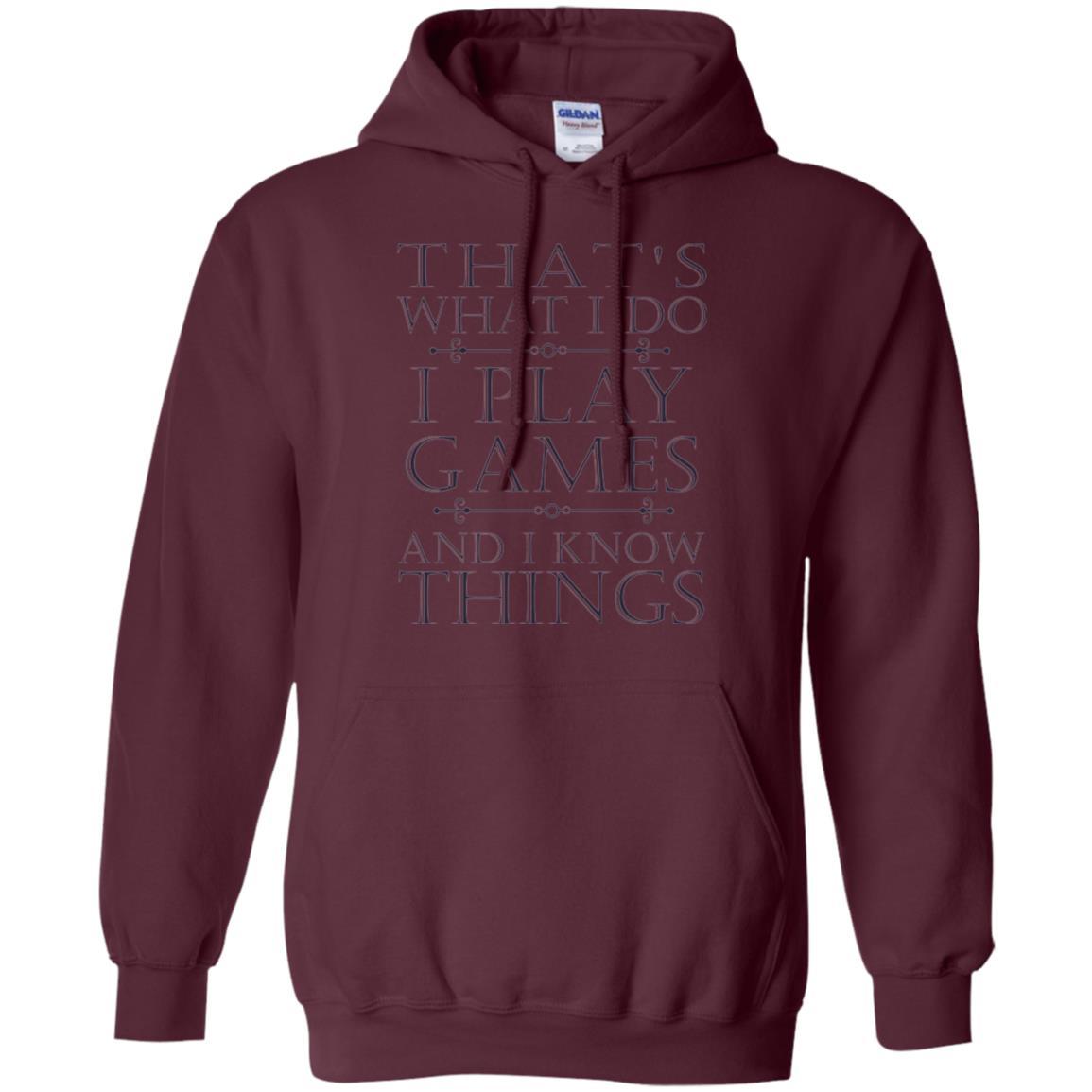 Gamer T-shirt That's What I Do I Play Games Maroon