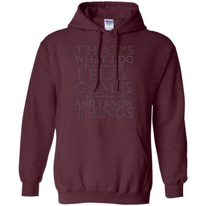 Gamer T-shirt That's What I Do I Play Games Maroon