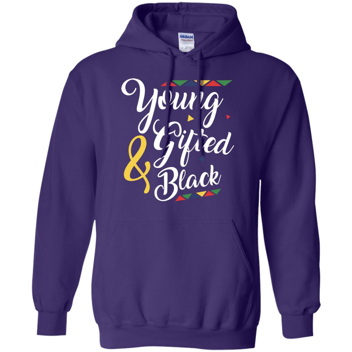 African American T-shirt Young Gifted And Black Purple