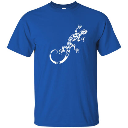 Tribal Lizard Animal Art Design Tattoo Gecko Shirt Royal